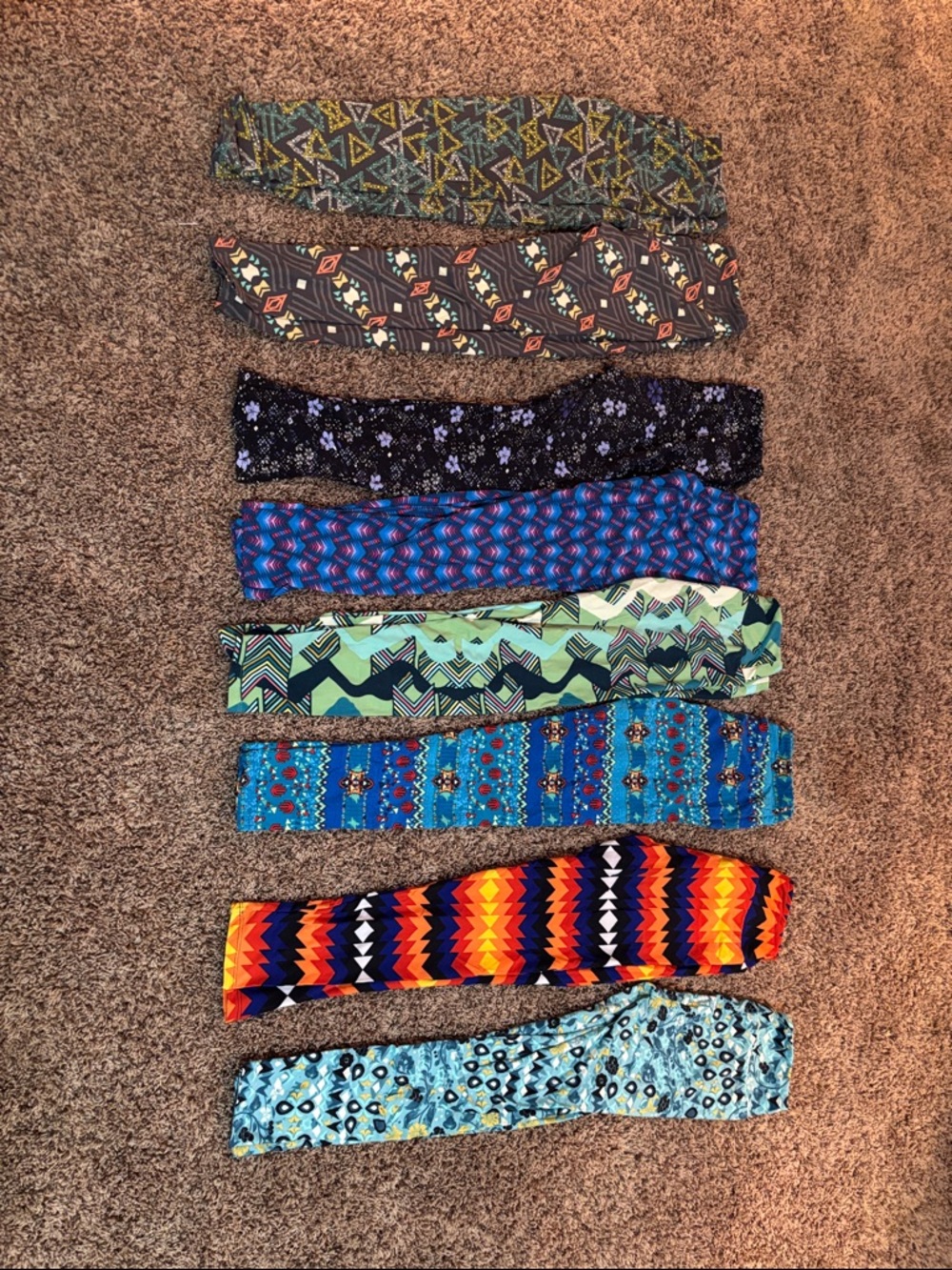 LuLaRoe (8) Multi-Color Leggings Bundle - Bright Geometric & Floral Prints